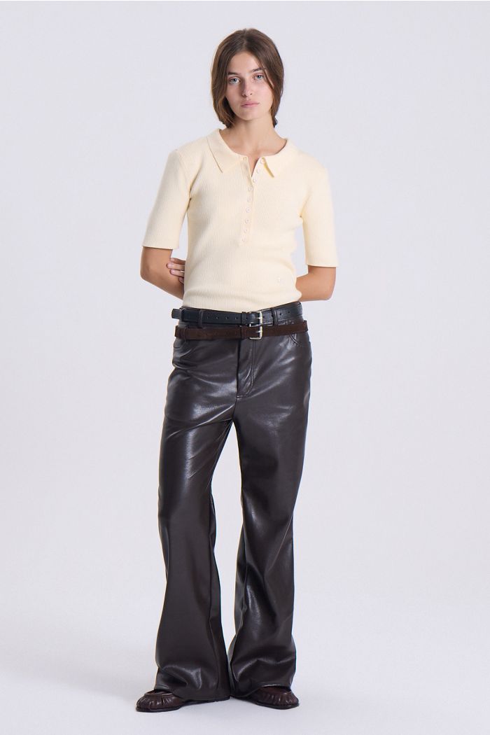 PANTALON FLARE ASTRO MARRON