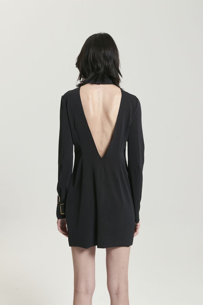 VESTIDO CORTO GALILEA NEGRO